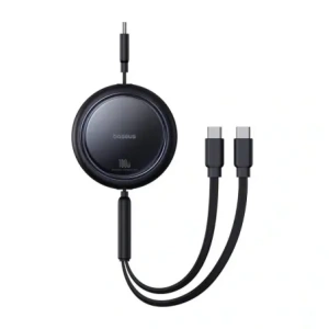 Kup Baseus Bright Mirror USB-C / 2x USB-C 2in1 kábel 100W / 1m (fekete) - BSU8953 - {ean13} - Sklep Home Screen