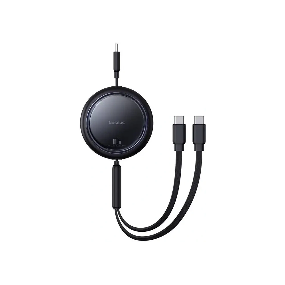 Kabel USB-C / 2x USB-C 2W1 Baseus Bright Mirror 100W / 1m (czarny)