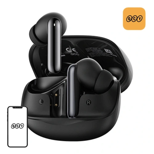 Kup QCY MeloBuds HT12 TWS Bluetooth 5.4 HFP, A2DP, AVRCP IPX4 căști wireless in-ear (negru) - QCY114 - {ean13} - Sklep Home Screen