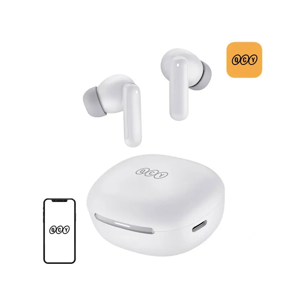 Bezprzewodowe słuchawki dokanałowe TWS QCY MeloBuds HT16 Bluetooth 5.4 HFP, A2DP, AVRCP IPX4 (białe)