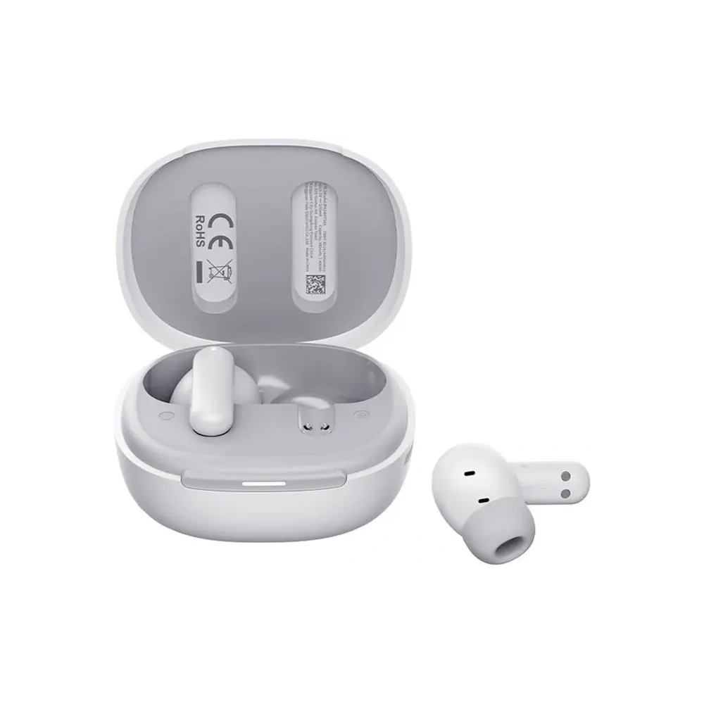 Bezprzewodowe słuchawki dokanałowe TWS QCY MeloBuds HT16 Bluetooth 5.4 HFP, A2DP, AVRCP IPX4 (białe)