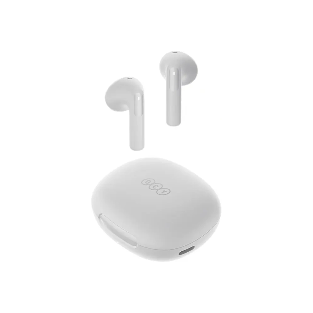 Bezprzewodowe słuchawki douszne TWS QCY Ailybuds E20 HT13 Bluetooth 5.4 HFP, A2DP, AVRCP IPX4 (białe)