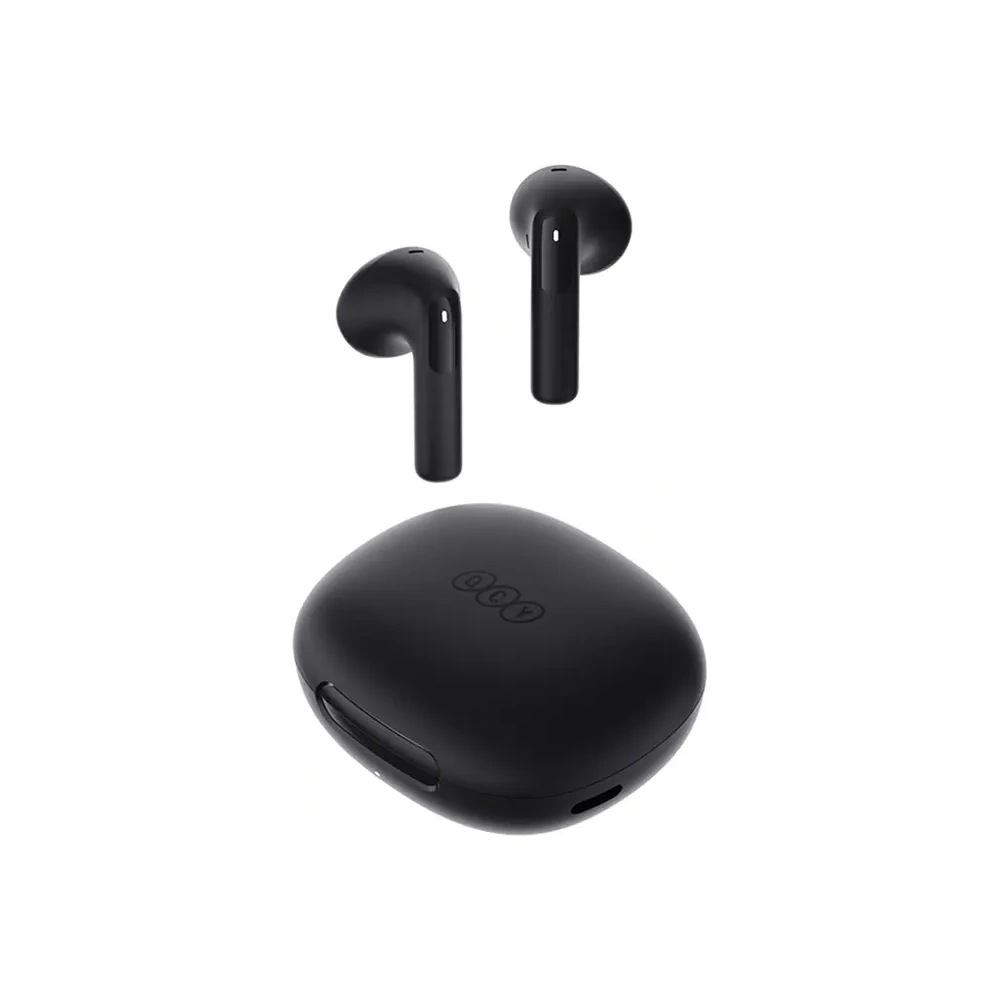 Bezprzewodowe słuchawki douszne TWS QCY Ailybuds E20 HT13 Bluetooth 5.4 HFP, A2DP, AVRCP IPX4 (czarny)