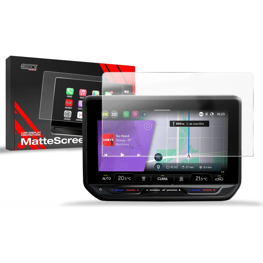 Folia matowa GrizzGlass CarDisplay Protection do Seat Leon 4 10" (2024-2025)