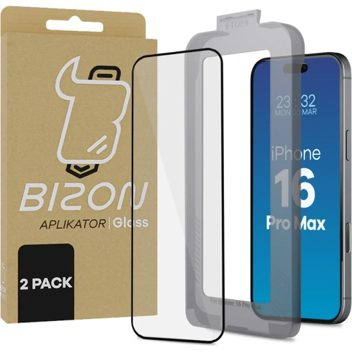 Kup Bizon Glass Aplikátor Apple iPhone 16 Pro Max [2 CSOMAG] - BIZ8830 - {ean13} - Sklep Home Screen