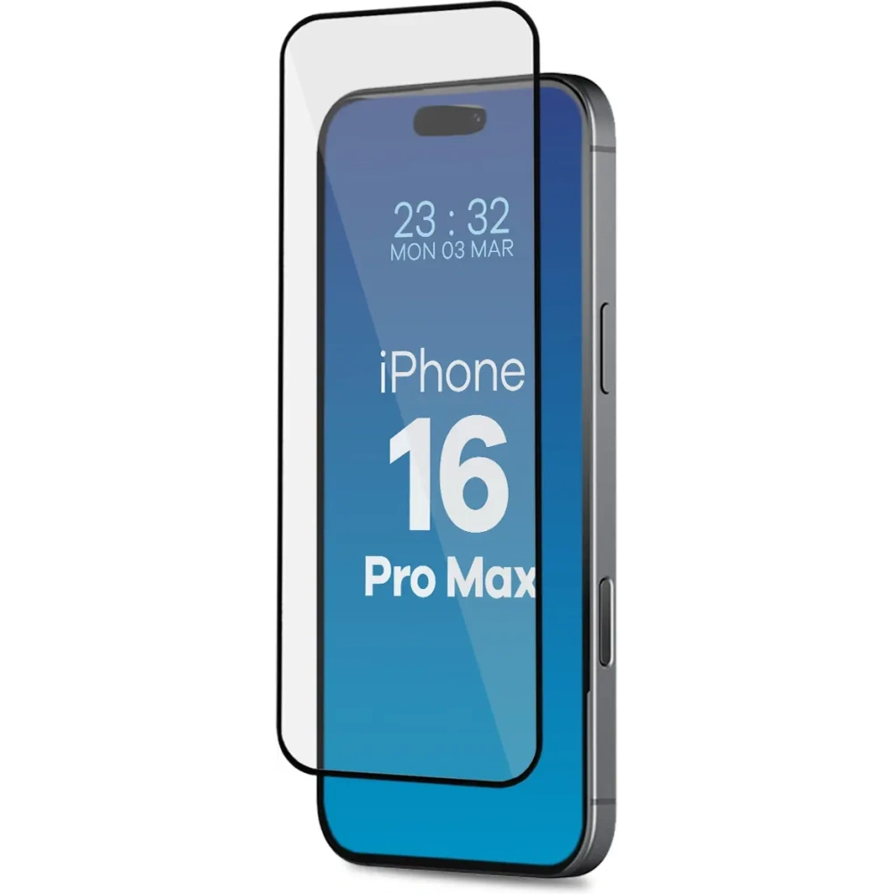 Szkło hartowane z ramką montażową Bizon Glass Aplikator do Apple iPhone 16 Pro Max [2 PACK]