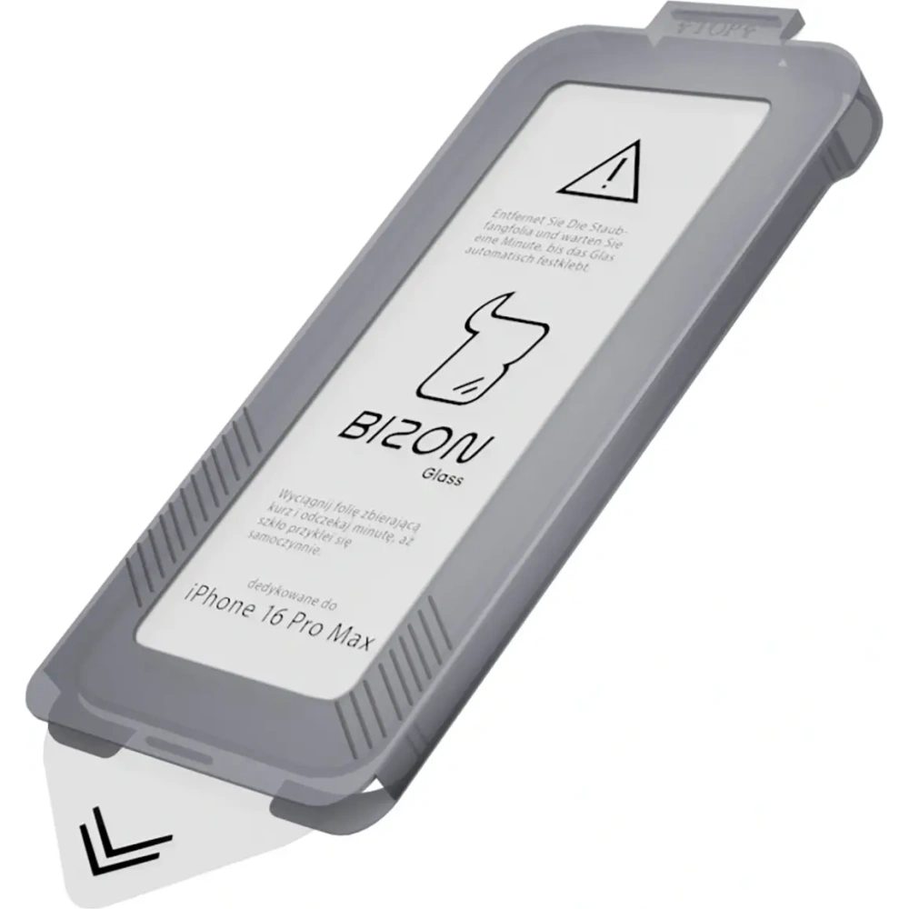 Szkło hartowane z ramką montażową Bizon Glass Aplikator do Apple iPhone 16 Pro Max [2 PACK]