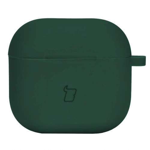 Kup Silikonowe etui z karabińczykiem Bizon Case Headphone Silicone do Apple AirPods 4 ciemnozielone - BIZ8832 - {ean13} - Sklep Home Screen