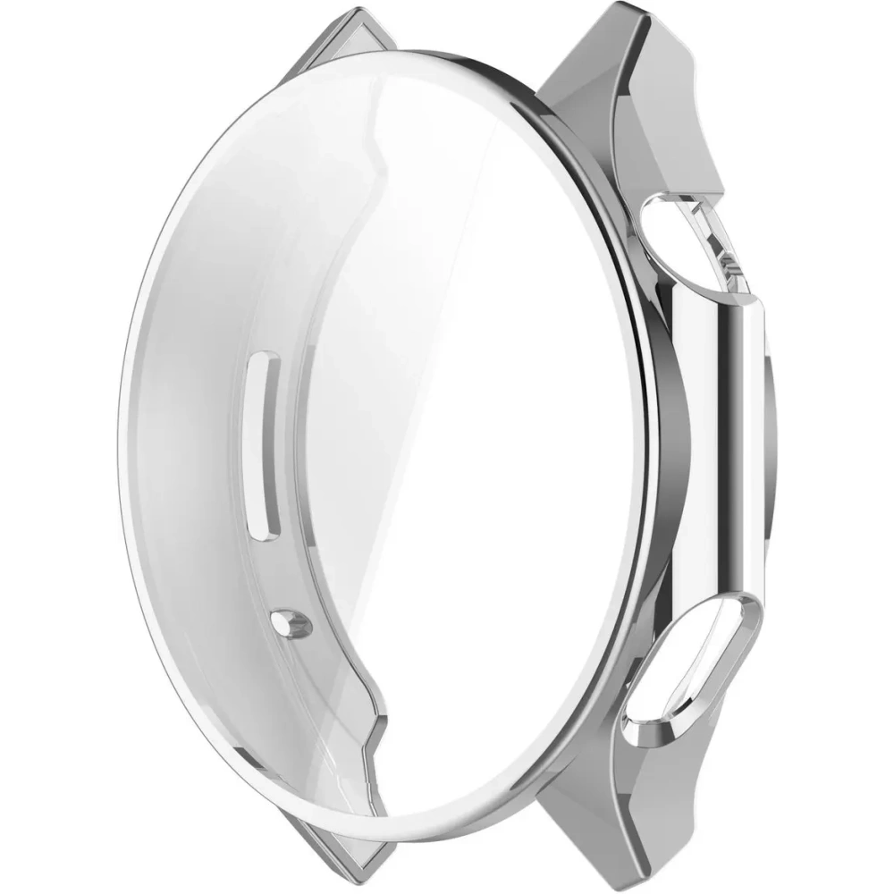 Etui z osłoną ekranu Bizon Case Watch Felipe do OnePlus Watch 3 / Oppo Watch X2 srebrne