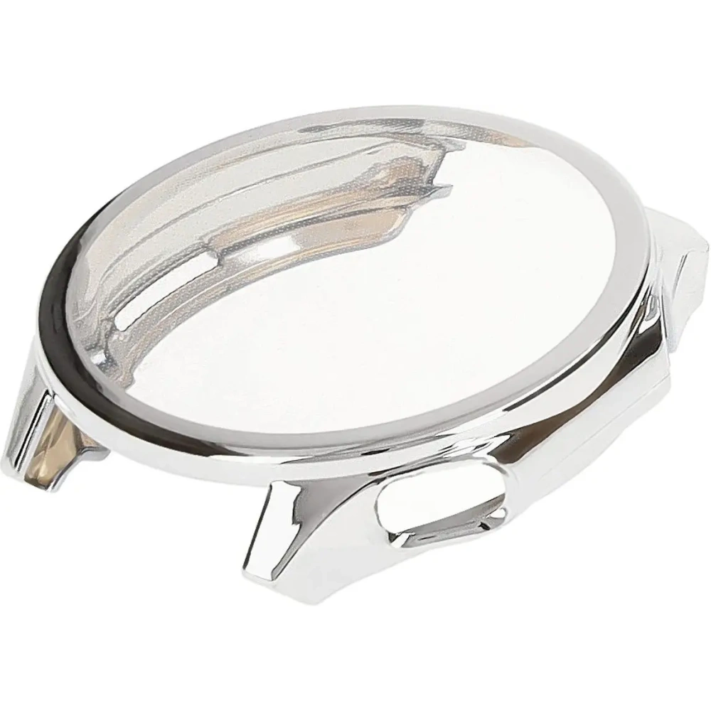 Etui z osłoną ekranu Bizon Case Watch Felipe do OnePlus Watch 3 / Oppo Watch X2 srebrne