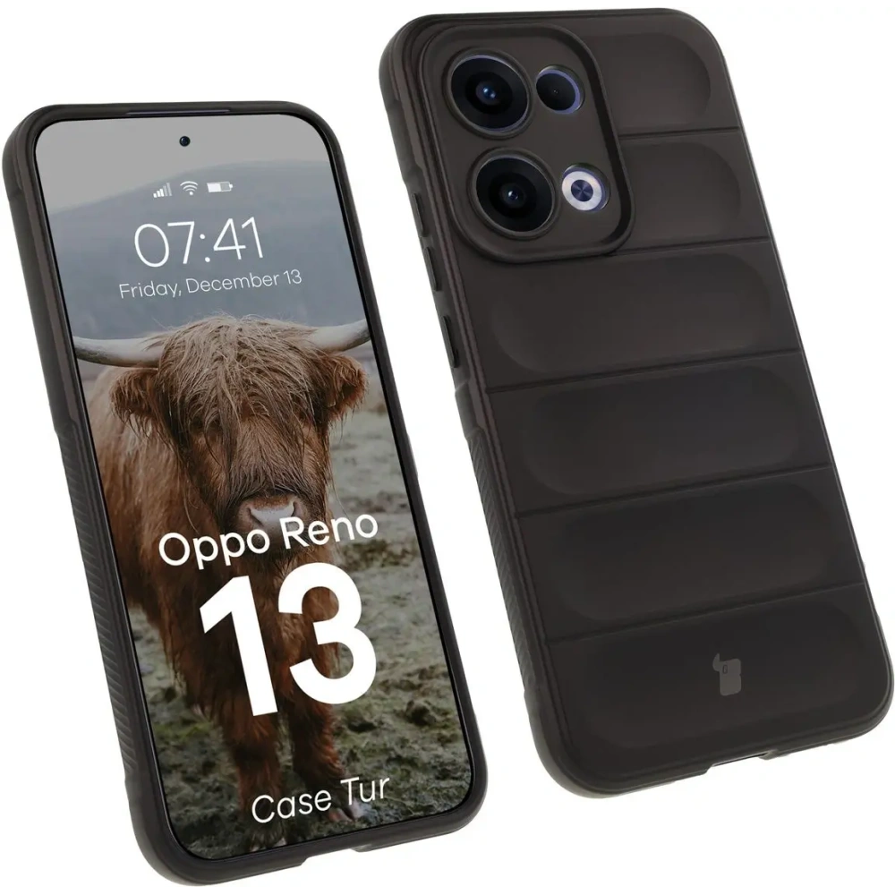 Pancerne etui Bizon Case Tur do Oppo Reno13 czarne