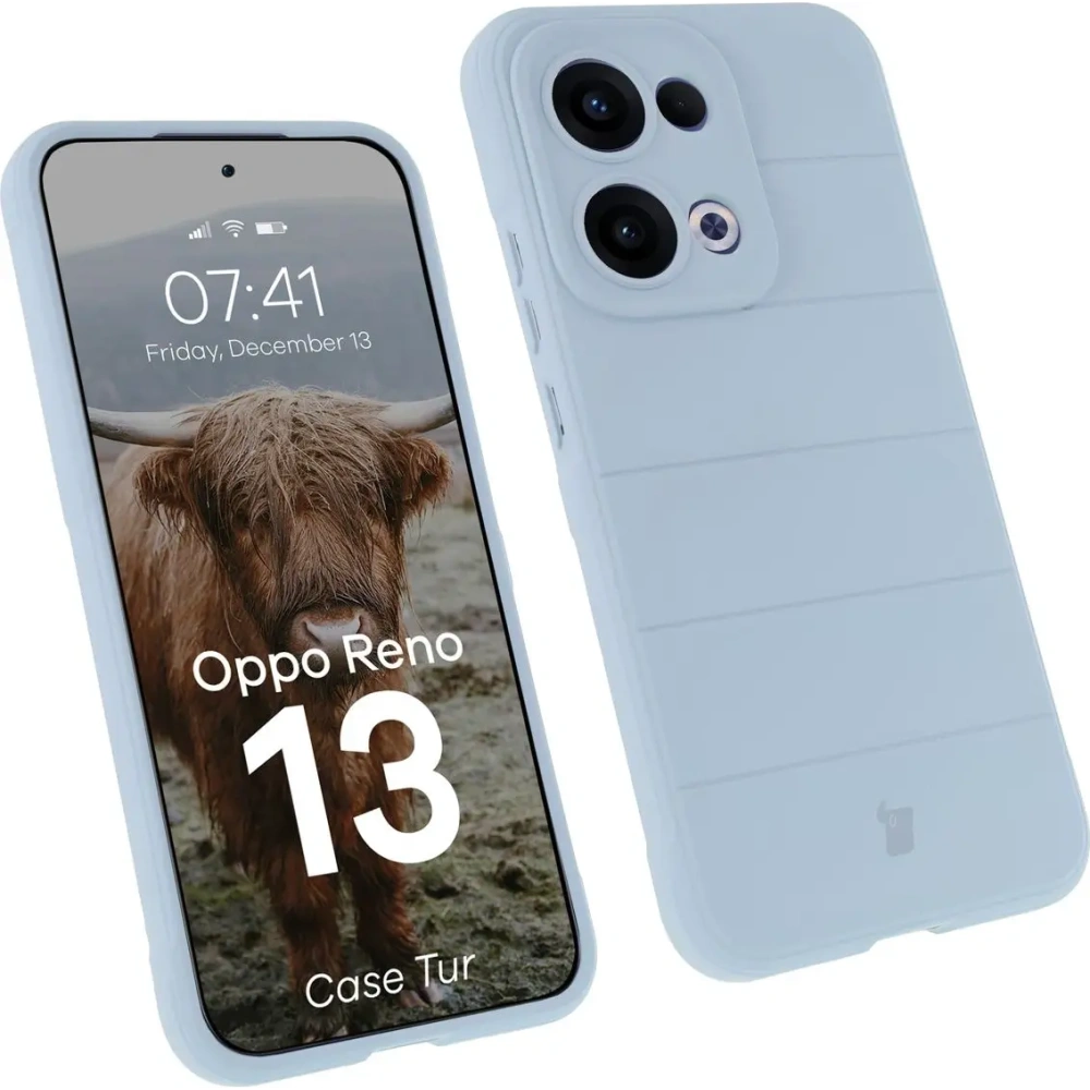 Pancerne etui Bizon Case Tur do Oppo Reno13 jasnoniebieskie