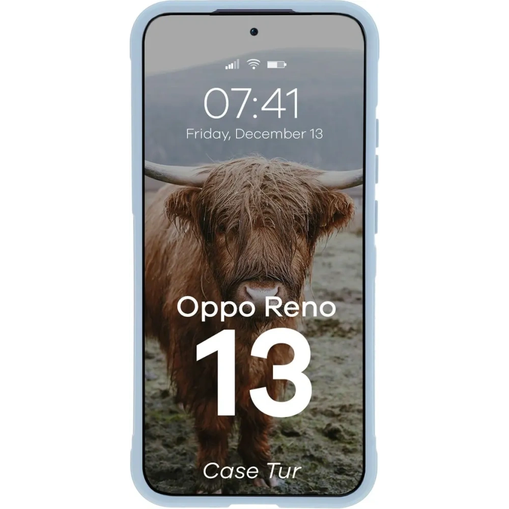Pancerne etui Bizon Case Tur do Oppo Reno13 jasnoniebieskie