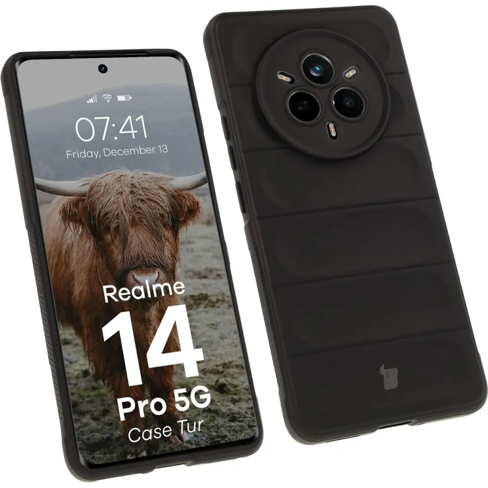 Pancerne etui Bizon Case Tur do Realme 14 Pro 5G czarne