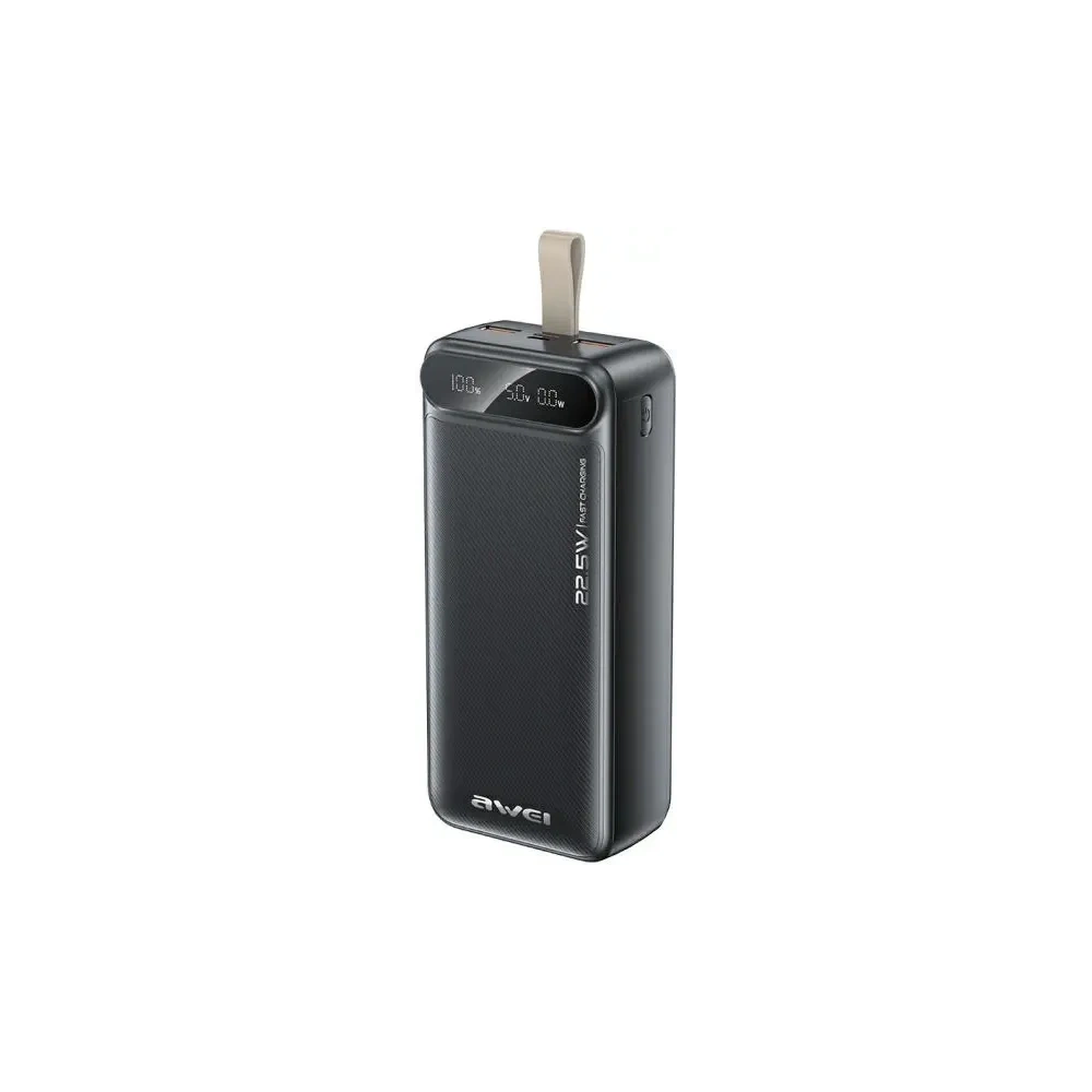 Powerbank AWEI PA-12 30000mAh 22.5W czarny/black