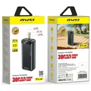 Kup Powerbank AWEI PA-12 30000mAh 22.5W czarny/black - AWEI243 - {ean13} - Sklep Home Screen