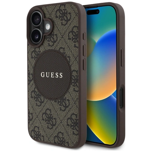 Kup Guess 4G Circle Classic Logo MagSafe Apple iPhone 16 hnědý - GUE4475 - {ean13} - Sklep Home Screen
