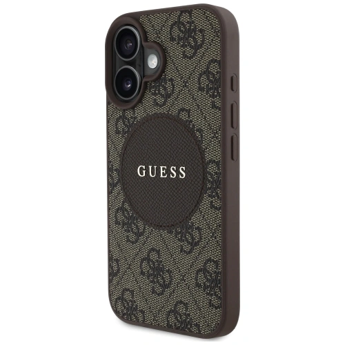 Buy Guess 4G Circle Classic Logo MagSafe Apple iPhone 16 brown - GUE4475 - {ean13} - Home Screen Store Europe
