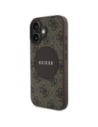 Kup Etui Guess 4G Circle Classic Logo MagSafe do Apple iPhone 16 brązowy - GUE4475 - {ean13} - Sklep Home Screen