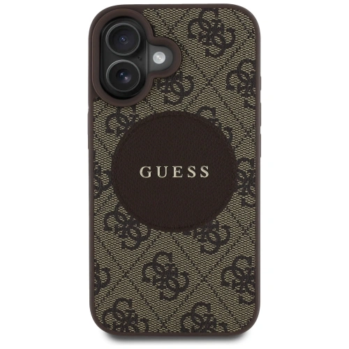 Buy Guess 4G Circle Classic Logo MagSafe Apple iPhone 16 brown - GUE4475 - {ean13} - Home Screen Store Europe