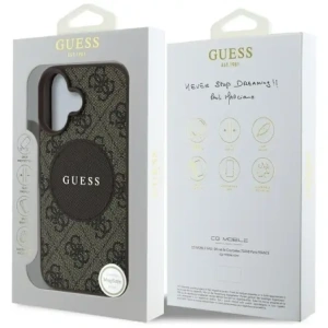 Kup Guess 4G Circle Classic Logo MagSafe Apple iPhone 16 barna - GUE4475 - {ean13} - Sklep Home Screen