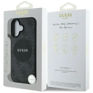 Kup Guess 4G Circle Classic Logo MagSafe Apple iPhone 16 schwarz - GUE4476 - {ean13} - Sklep Home Screen