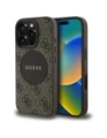 Kup Etui Guess 4G Circle Classic Logo MagSafe do Apple iPhone 16 Pro brązowy - GUE4478 - {ean13} - Sklep Home Screen