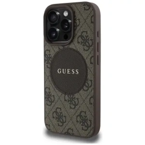 Kup Etui Guess 4G Circle Classic Logo MagSafe do Apple iPhone 16 Pro brązowy - GUE4478 - {ean13} - Sklep Home Screen