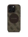 Kup Etui Guess 4G Circle Classic Logo MagSafe do Apple iPhone 16 Pro brązowy - GUE4478 - {ean13} - Sklep Home Screen