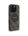 Kup Etui Guess 4G Circle Classic Logo MagSafe do Apple iPhone 16 Pro brązowy - GUE4478 - {ean13} - Sklep Home Screen