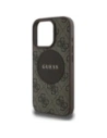 Kup Etui Guess 4G Circle Classic Logo MagSafe do Apple iPhone 16 Pro brązowy - GUE4478 - {ean13} - Sklep Home Screen