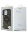 Kup Etui Guess 4G Circle Classic Logo MagSafe do Apple iPhone 16 Pro brązowy - GUE4478 - {ean13} - Sklep Home Screen