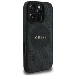 Kup Guess 4G Circle Classic Logo MagSafe Apple iPhone 16 Pro negru - GUE4479 - {ean13} - Sklep Home Screen