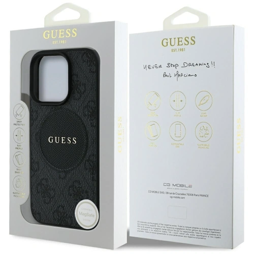 Kup Guess 4G Circle Classic Logo MagSafe Apple iPhone 16 Pro fekete - GUE4479 - {ean13} - Sklep Home Screen