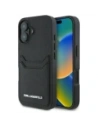 Karl Lagerfeld HC Grained PU Cardslot Metal Elong Apple iPhone 16 black