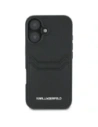 Kup Karl Lagerfeld HC Grained PU Cardslot Metal Elong Apple iPhone 16 negru - KLD21988 - {ean13} - Sklep Home Screen