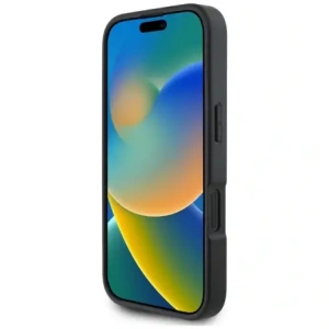 Buy Karl Lagerfeld HC Grained PU Cardslot Metal Elong Apple iPhone 16 black - KLD21988 - {ean13} - Home Screen Store Europe