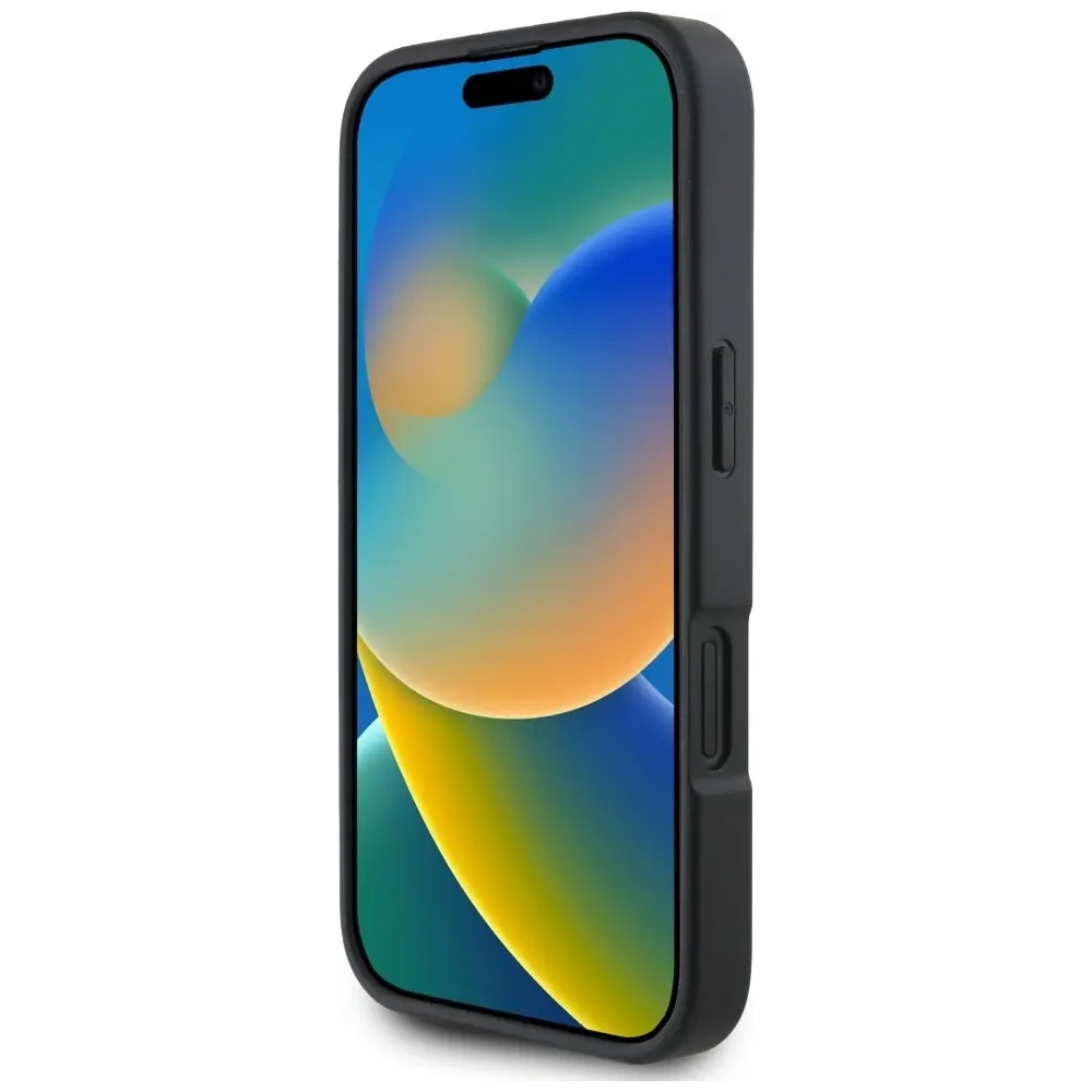 Etui Karl Lagerfeld HC Grained PU Cardslot Metal Elong do Apple iPhone 16 czarny