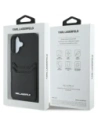 Kup Karl Lagerfeld HC Grained PU Kartenfach Metall Elong Apple iPhone 16 schwarz - KLD21988 - {ean13} - Sklep Home Screen