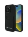 Karl Lagerfeld HC Grained PU Cardslot Metal Elong Apple iPhone 16 Pro black