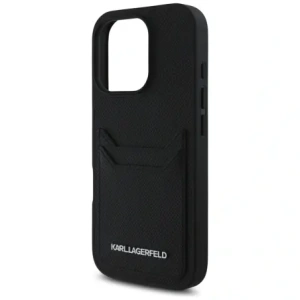 Kup Etui Karl Lagerfeld HC Grained PU Cardslot Metal Elong do Apple iPhone 16 Pro czarny - KLD21989 - {ean13} - Sklep Home Screen