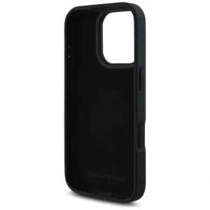 Kup Karl Lagerfeld HC Grained PU Cardslot Metal Elong Apple iPhone 16 Pro negru - KLD21989 - {ean13} - Sklep Home Screen