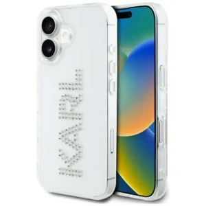Buy Karl Lagerfeld IML Rhinestones Logo Apple iPhone 16 clear - KLD21991 - {ean13} - Home Screen Store Europe