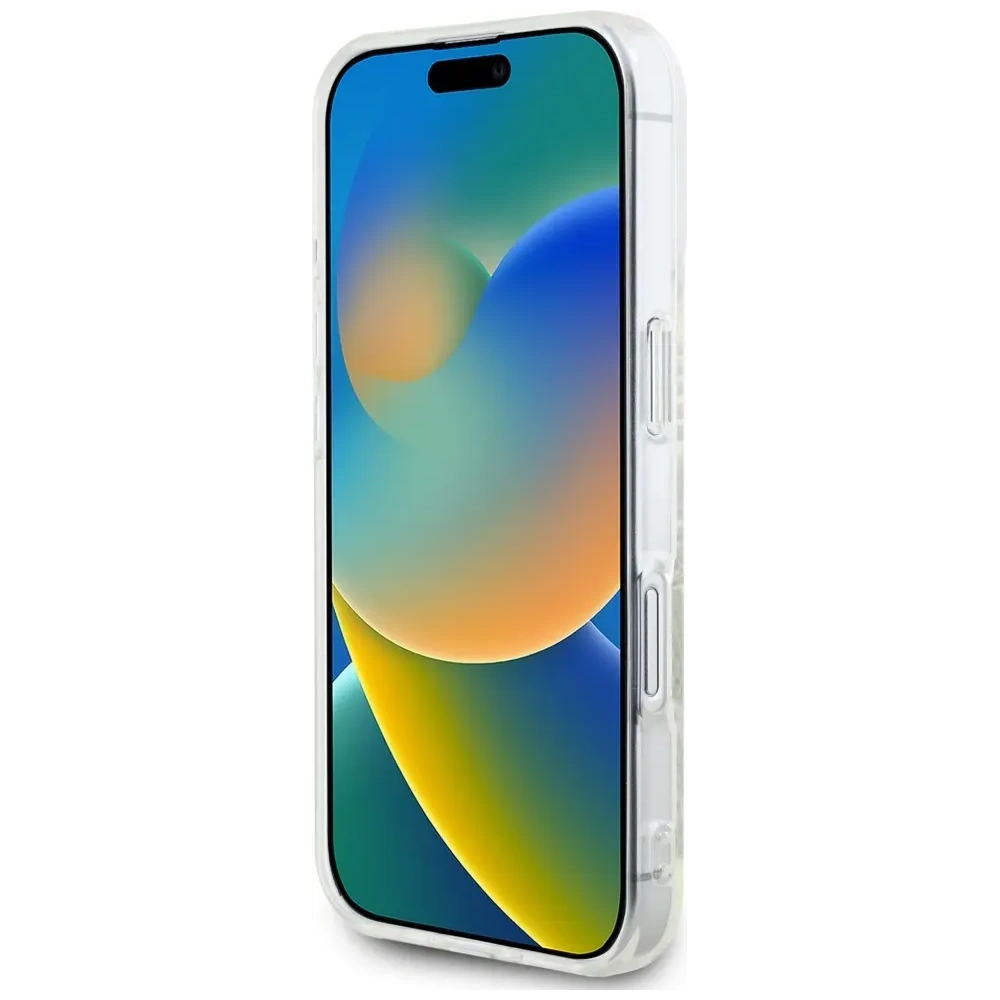 Etui Karl Lagerfeld IML Rhinestones Logo do Apple iPhone 16 przezroczysty