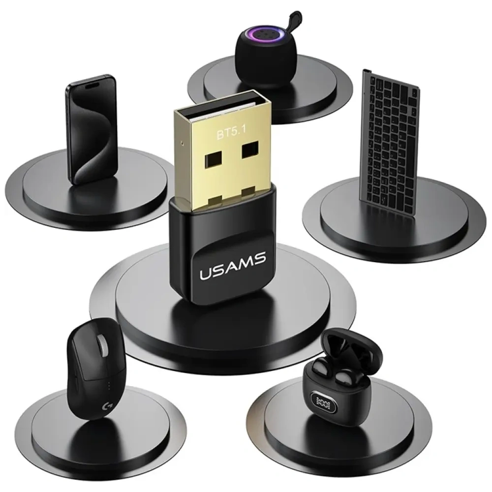 Adapter USB-A Bluetooth 5.1 USAMS ZB321 czarny