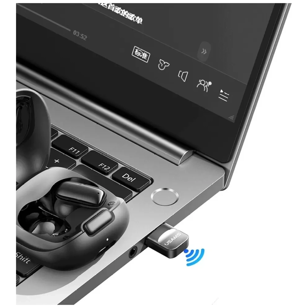 Adapter USB-A Bluetooth 5.1 USAMS ZB321 czarny