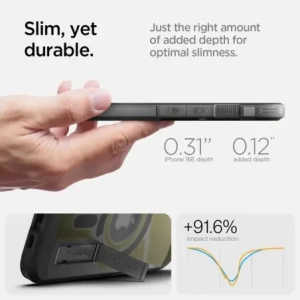 Kup Spigen Tough Armor Mag MagSafe Apple iPhone 16e Frost Schwarz - SPN16738 - {ean13} - Sklep Home Screen