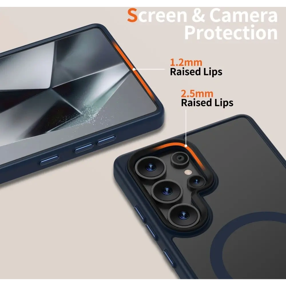 Etui Tech-Protect Magmat MagSafe Galaxy S25 Ultra Matte Navy