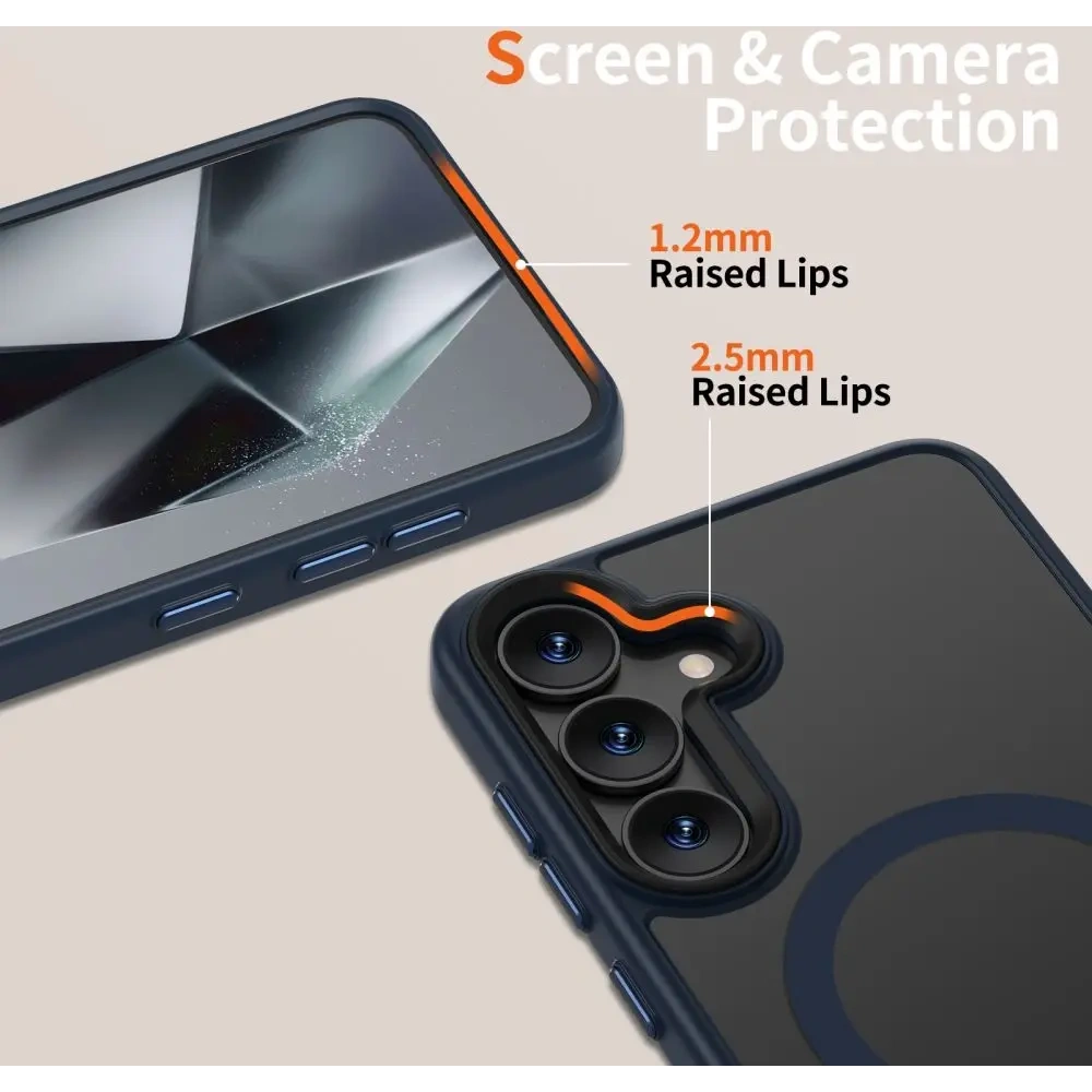 Etui Tech-Protect Magmat MagSafe Galaxy S25 Matte Navy