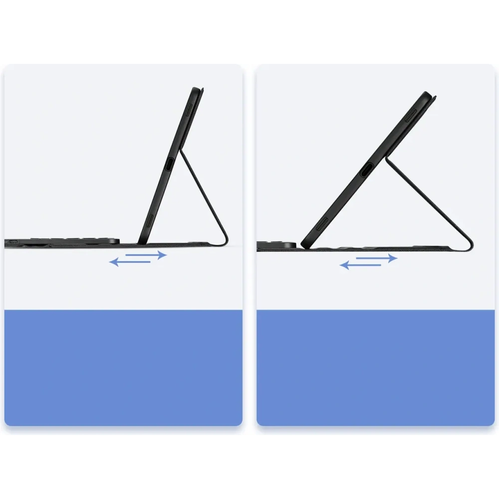 Etui z klawiaturą Bluetooth Dux Ducis Seria TK Samsung Tab S9 Plus / S9 FE Plus czarne